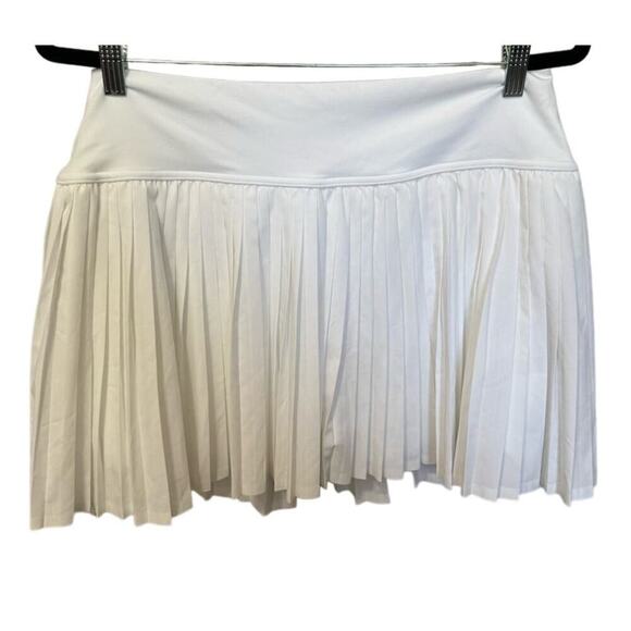 Aerie Offline All Aces Tennis Skirt Skort Pleated Active Pockets White Size XL - Picture 5 of 12
